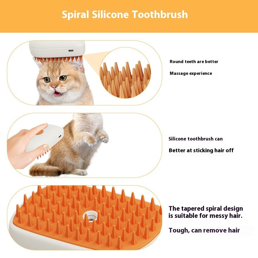Steam Spray Pet Brush