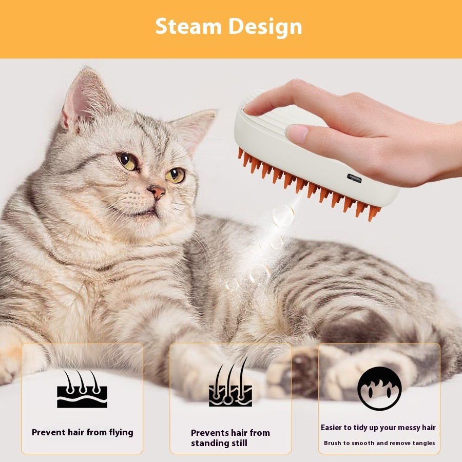 Steam Spray Pet Brush